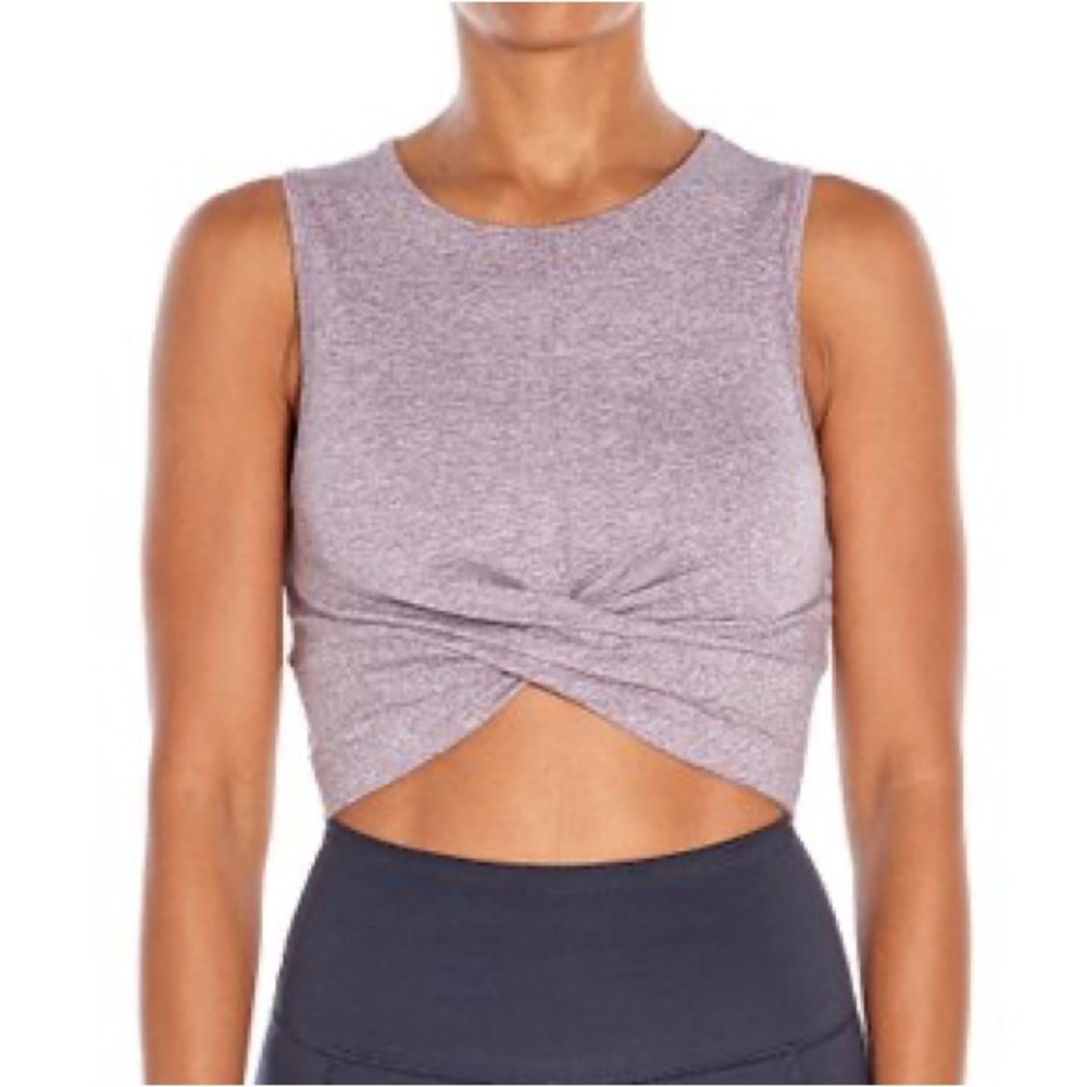 Purple Athletic Crossover Tank Top